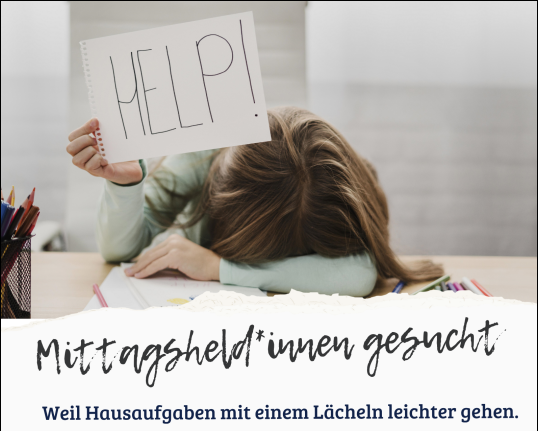 Bild Mittagsheldinnen gesucht Mittagsheld*innen gesucht!