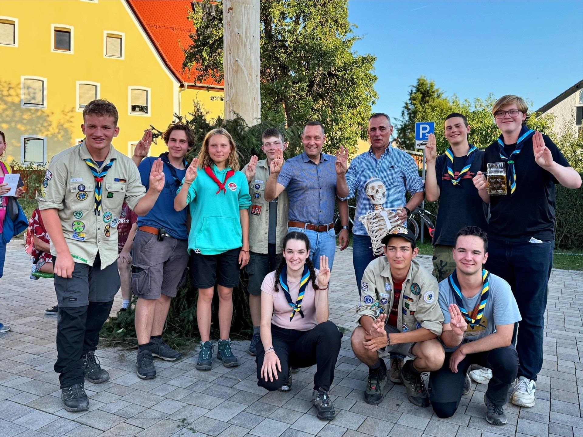 TDG20191207 Happurg 777 Pl20w Pfadfinder aus Köln zu Gast auf Happurger Kirchweih